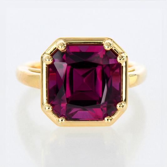 Rhodolite Pinky Ring - 7.54ct
