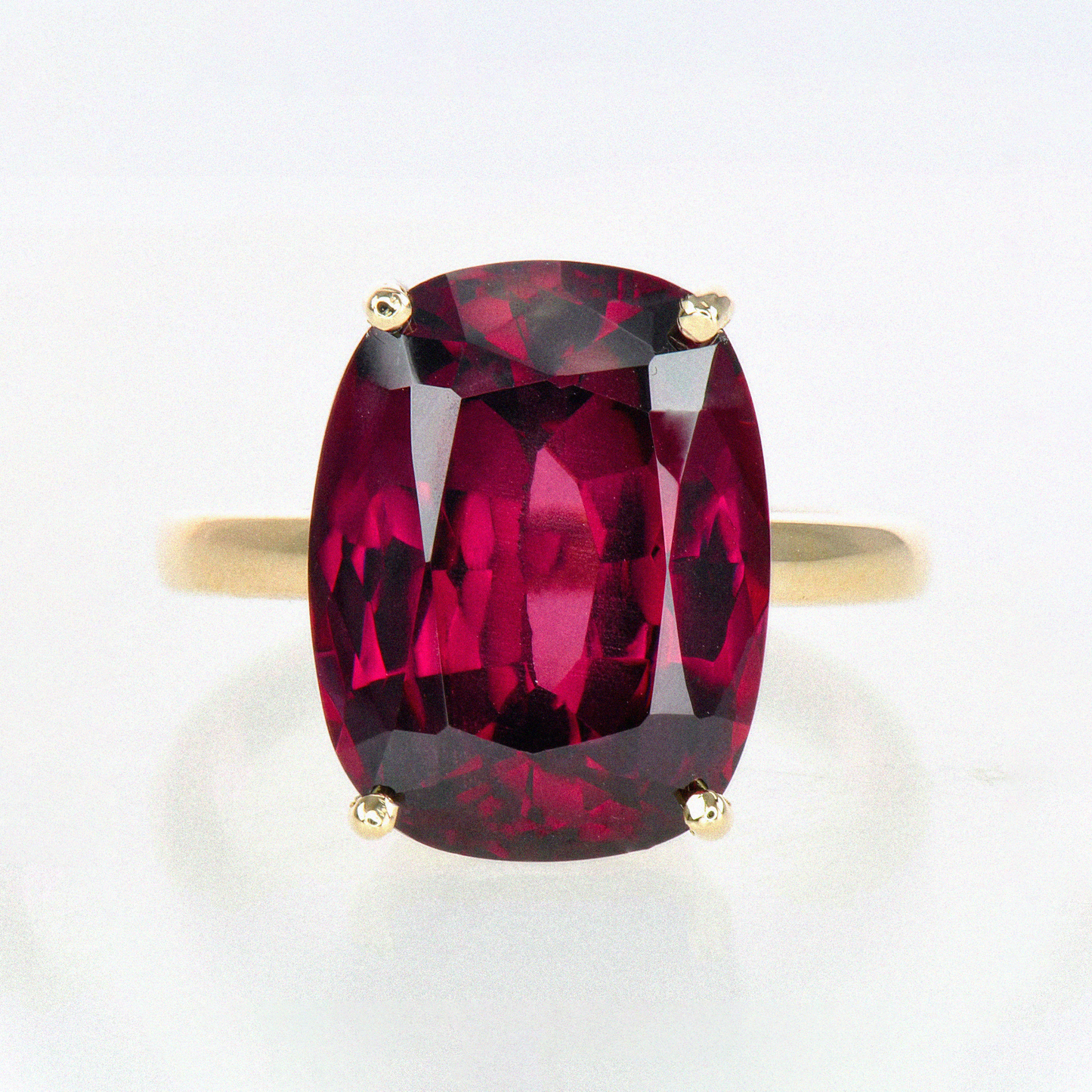 Rhodolite Solitaire Ring - 10.66ct