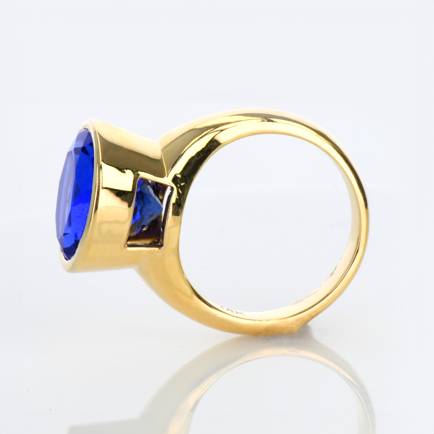 Tanzanite Bezel Ring - 9.69ct