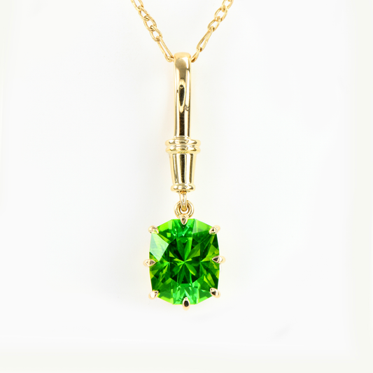 Green Tourmaline Pendant - 6.64ct